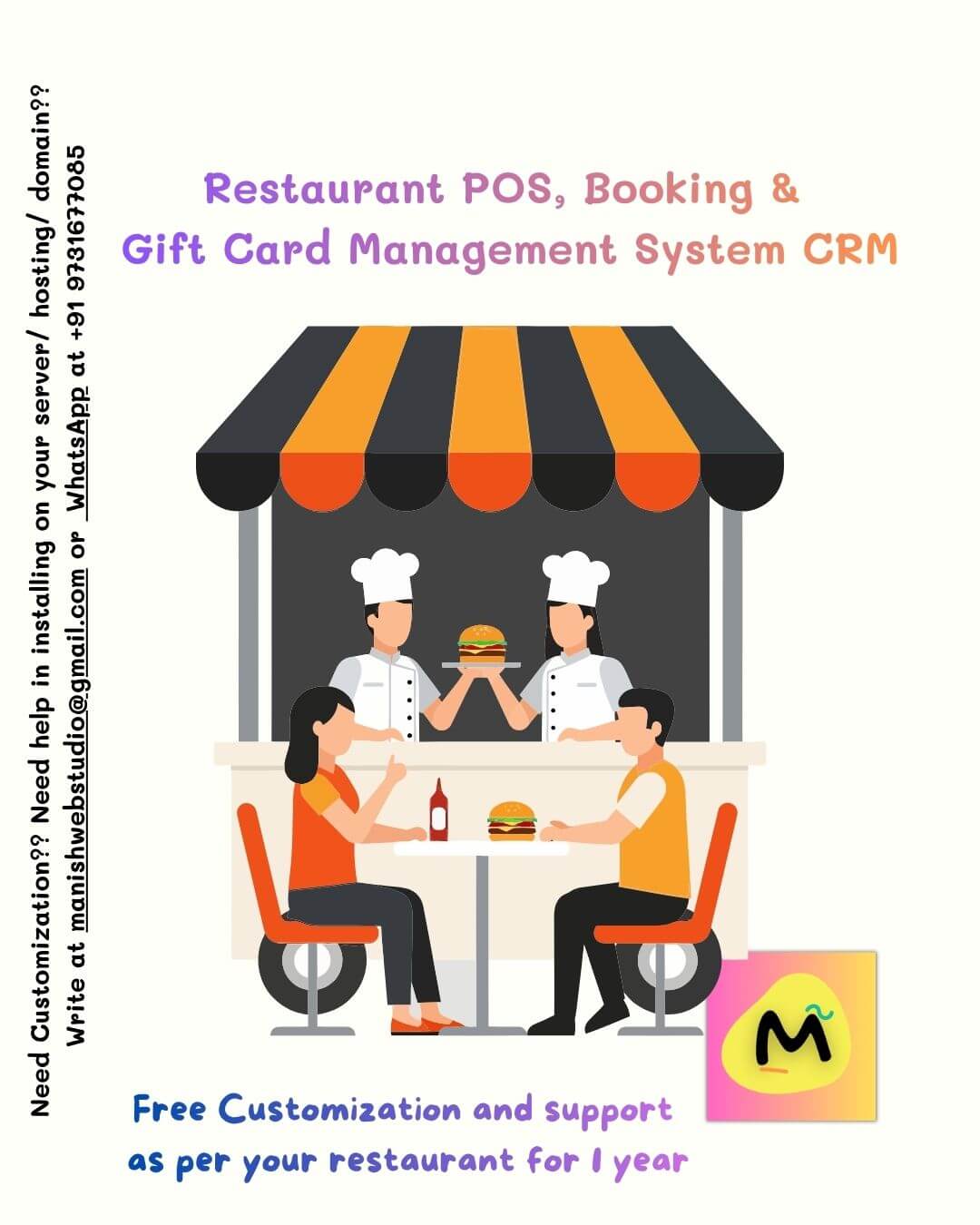 Restaurant POS, Booking & Gift Card Management System CRM